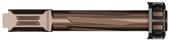 Radian Weapons R0845 Ramjet & Afterburner Combo 9mm Luger Compatible w/Glock 48, Bronze Stainless Steel, Handgun Barrel