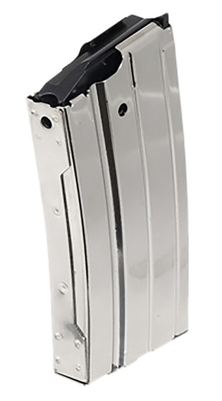 Ruger 90013 20rd 223 Rem Fits AR Platform Silver Nickel, Magazine