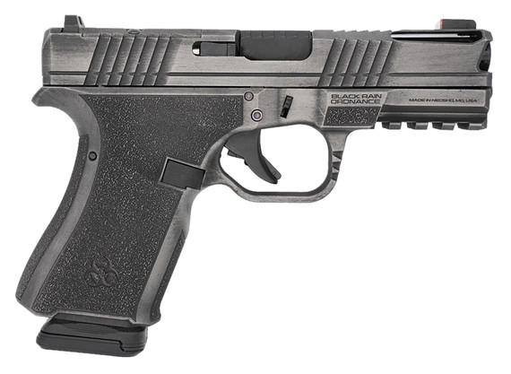 Black Rain Ordnance FLP9MMGMGB Frontline+ Compact Frame 9mm Luger 15+1 4 Black Nitride Ported Steel Barrel, Gun Metal Gray Cerakote Optic Ready/Ported/Serrated Stainless Steel Slide & Poly Frame w/Pic Rail, Black Poly Grip, Pistol