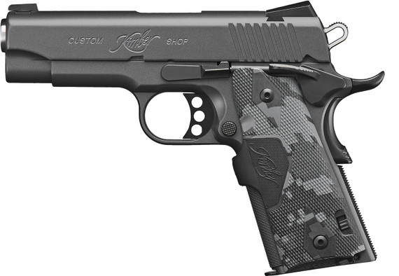 Kimber 3000244 Covert Pro w/Laser 45 ACP 7+1 4 Stainless Steel Barrel, KimPro II Gray Serrated Stainless Steel Slide, Kimpro II Gray Aluminum Frame w/Beavertail, Crimson Trace Urban Camouflage Crimson Trace Laser Grip, Pistol