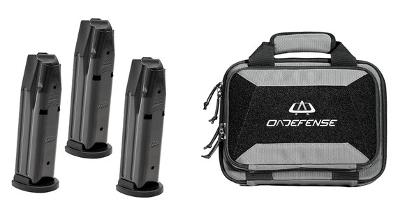 Oa Defense OA2311CMPTPLSHDSSTD17 2311 w/Plus Kit Compact Frame 9mm Luger 17+1 4.25 Black DLC Steel Barrel, High Desert Optic Ready/Serrated Stainless Steel Slide & Aluminum Frame w/Pic Rail, Sage Metal Module Grip, Ambi, 3 Mags, Pistol