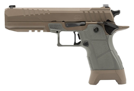 Oa Defense OA2311FLSZKITHDSSTD17 2311 w/Plus Kit Full Size Frame 9mm Luger 17+1 5 Black DLC Steel Barrel, High Desert Optic Ready/Serrated Stainless Steel Slide & Aluminum Frame w/Pic Rail, Sage Poly Grip, Ambi,3 Mags, Pistol