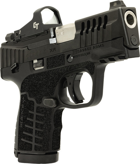 Savage 67054 Stance XR Micro Frame 9mm Luger 13+1 3.20 Stainless Steel Barrel, Black Nitride Ported/Serrated Stainless Steel Slide, Black Nitride Stainless Steel Frame w/Pic Rail, Black GFN Grip, Ambi, Pistol