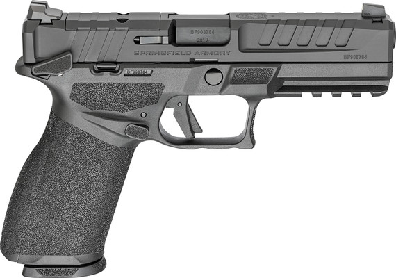 Springfield Armory EC9459BMSU Echelon 9mm Luger 20+1 4.50 Black Melonite Steel Barrel, Black Melonite Optic Ready/Serrated Steel Slide, Black Poly Frame w/Pic Rail, Pistol