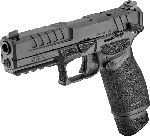 Springfield Armory EC9459BMSU Echelon 9mm Luger 20+1 4.50 Black Melonite Steel Barrel, Black Melonite Optic Ready/Serrated Steel Slide, Black Poly Frame w/Pic Rail, Pistol