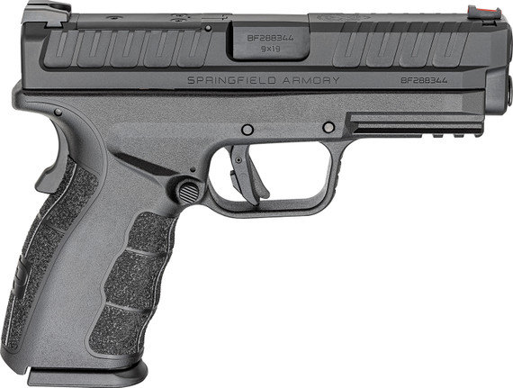 Springfield Armory XDDG9101BOSPLC XD Mod3 OSP 9mm Luger 10+1 4 Black Melonite Steel Barrel, Black Melonite Steel Optic Ready/Serrated Slide, Black Poly Frame w/Pic Rail, One Mag, Pistol