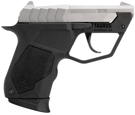 Taurus 1-22TUC139 22TUC Micro-Compact Frame 22 LR 9+1 2.50 Matte Stainless Steel Tip-Up Barrel, Matte Stainless Serrated Stainless Steel Slide, Black Poly Frame, Black Poly Grip, Pistol