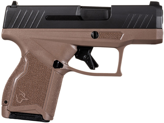 Taurus 1-GX4M931-B GX4 Micro-Compact Frame 9mm Luger 13+1 3.06 Satin Black DLC Stainless Steel Barrel, Black Serrated Alloy Steel Slide, Brown Stainless Steel Frame, Textured Grip, Pistol