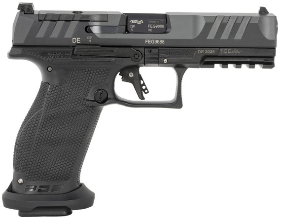 Walther 2884950 PDP Pro-E 9mm Luger 20+1 4.50 Black Steel Barrel, Black Optic Ready/Serrated Steel Slide, Black Poly Frame w/Pic Rail, Textured Poly Grip, Performance Duty Texture Grip, Pistol