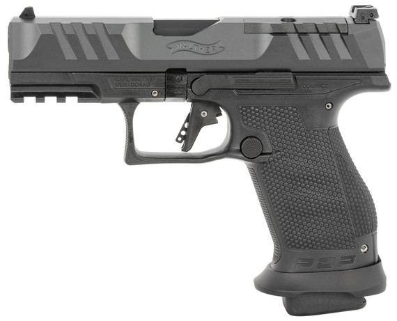Walther 2884976 PDP Pro-E 9mm 18rd 4 Black Steel Slide, Pistol