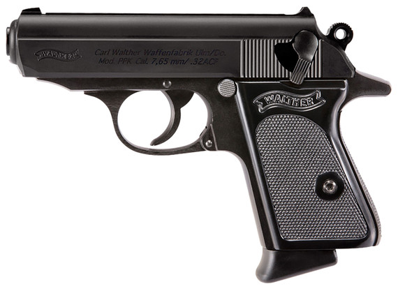 Walther 4796023 PPK/S 32 ACP 7+1 3.30 Black Steel Barrel, Black Serrated Steel Slide, Steel Frame w/Beavertail, Textured Poly Grip, Pistol
