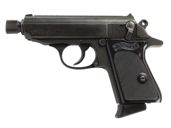 Walther 4796061 PPK 32 ACP 6+1 3.30 Black Steel Threaded Barrel, Black Serrated Steel Slide, Black Steel Frame w/Beavertail Textured, Poly Grip, Pistol