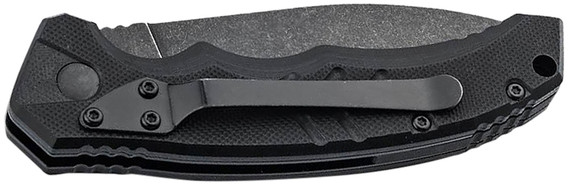 Boker 01BO796 Intention II 3.35 Fold Dagger Plain D2 Steel Blade Black G10 Handle, Knife