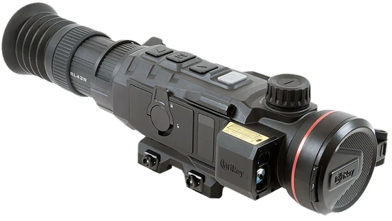 InfiRay Outdoor RL42R RICO MK2 LRF Thermal Weapon Sight Black 4x42mm, 1 DIY/7 Static Multi Reticle, 384x288, 12 Microns, 50 Hz Resolution
