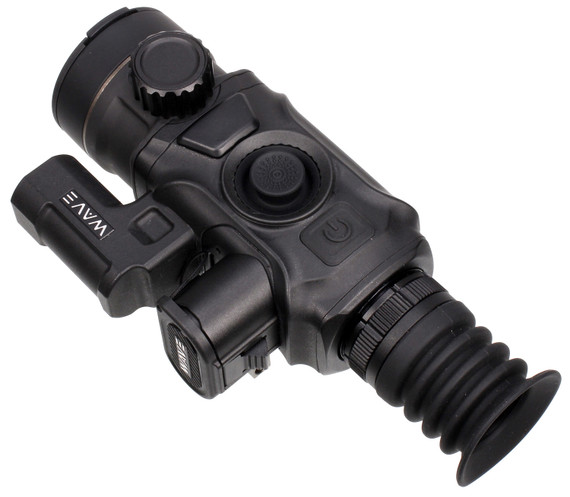 Wave WTS200 Tempest 335 LRF Thermal Black 3.3x35mm Illuminated Multi Reticle 384x288, 12 Microns, 50 Hz Resolution, Digital Zoom 13.2x Rapid/Smooth