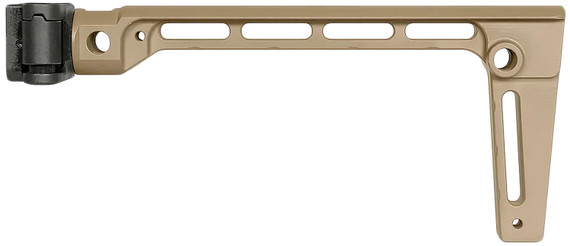 Midwest Industries MIARMSFFDE Arm Brace Side Fold Stock Flat Dark Earth 6061 Aluminum Fixed, Stock