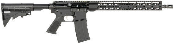 Anderson B2K869A034 Dark Horse 5.56x45mm NATO 30+1 16 Black Nitride Steel Barrel, Matte Black Pic Rail Aluminum Receiver, M-LOK Handguard, 6 Position Black Synthetic Stock, A2 Style Grip, Rifle