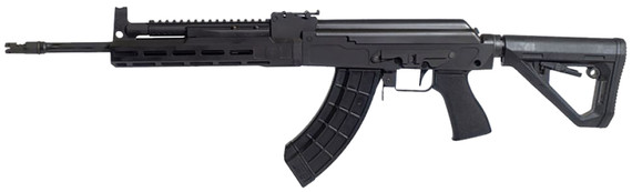 Century RI4998N Sharps MB47 7.62x39mm 30+1 16.25 Black Fluted Threaded Barrel, Manganese Phosphate Pic Rail Stainless Steel Receiver, M-LOK Handguard, Magpul DT Carbine w/AR15 Mil-Spec Buffer Tube, Black Poly Grip, Rifle