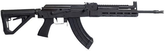 Century RI4998N Sharps MB47 7.62x39mm 30+1 16.25 Black Fluted Threaded Barrel, Manganese Phosphate Pic Rail Stainless Steel Receiver, M-LOK Handguard, Magpul DT Carbine w/AR15 Mil-Spec Buffer Tube, Black Poly Grip, Rifle