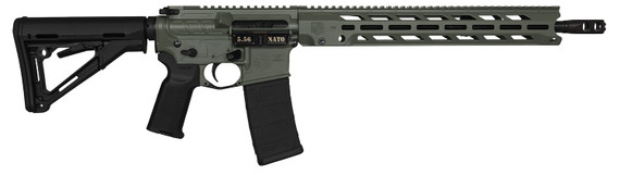 Diamondback DB1784K791 DB15 Obsidian 5.56 NATO 30+1 16 Black Nitride Threaded Barrel, Jungle Green Cerakote Pic Rail Aluminum Receiver, Magpul CTR Black Synthetic Stock & Magpul MOE K2 Grip, Rifle