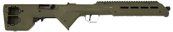 Desert Tech TRKRF2218GRN Trek-22 Green Compact 22 LR 18 Free Floating Steel Barrel, Pic Rail Receiver, M-LOK Handguards, Fixed Poly Stock, Suppressor Ready, Rimfire Rifle