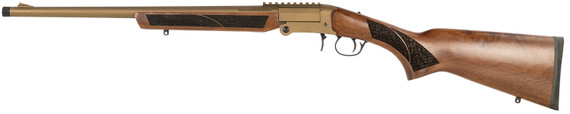 Gforce GFTXP3520YT GFTXP Youth 350 Legend 1rd 20 Bronze Cerakote Steel Barrel, Bronze Cerakote Pic Rail Steel Receiver, Fixed Walnut Wood Stock, Rifle