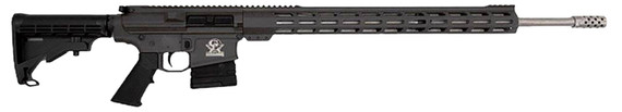 Great Lakes GL10243SSTNG GLFA 243 Win 5+1 24 Stainless Threaded Barrel, Tungsten Cerakote Pic Rail Aluminum Receiver, Adj Black Synthetic Stock, Mil-spec Poly Grip, Rifle