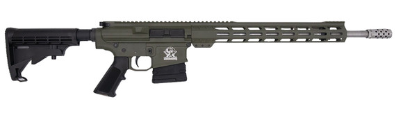 Great Lakes GL10308SSODG GLFA 308 Win 10+1 18 Stainless Threaded Barrel, OD Green Cerakote Pic Rail Aluminum Receiver, 6 Position Mil-Spec Black Synthetic Stock, Mil-spec Poly Grip, Rifle