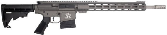 Great Lakes GL10308SSTNG GLFA 308 Win 10+1 18 Cerakote Threaded Barrel, Tungsten Cerakote Pic Rail Aluminum Receiver, 6 Position Mil-Spec Synthetic Stock, Mil-spec Poly Grip, Rifle