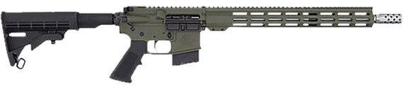 Great Lakes GL15400SSODG AR-15 400 Legend 5+1 16 Stainless Threaded Barrel, OD Green Cerakote Aluminum Receiver w/Pic Rail, Black Synthetic Stock, Mil-Spec Grip, Rifle