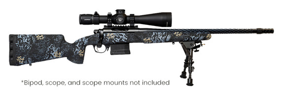 Horizon RF017S472214T19 Vandal Prime 25 Creedmoor 22 Black Spiral Fluted Threaded Barrel, Drilled & Tapped Receiver, Textured Iota EKO Carbon Fiber Stock, Rifle