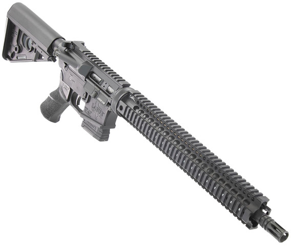 Larue Tactical LT1555616QUADLC LT15 Quad Rail 5.56 10+1 16 Stealth Barrel Black Right Hand, Rifle