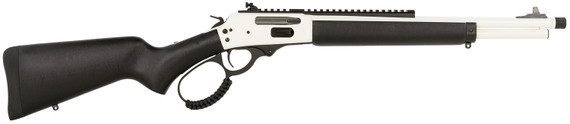 Rossi 95303016W R95 Trapper 30-30 Win 5+1 16.50 White Cerakote Threaded Barrel, White Cerakote Pic Rail Stainless Steel Receiver, Fixed Black Poly Stock, Rifle