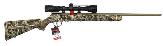 Savage 96867 93 XP 17 HMR 10+1 21 Coyote Tan Cerakote Button-Rifled Barrel & Drilled & Tapped Steel Receiver, Brush Camouflage Fixed Synthetic Stock, Weaver 3-9x40mm, Rifle