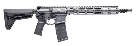 Vktr Industries V31100916606CAD VK-1PW *CA Compliant 223 Rem/5.56 NATO 10+1 13.70 Black Threaded Barrel, Sniper Gray Cerakote Receiver w/Pic Rail, M-LOK Handguard, Magpul SL Black Poly Stock, Black Magpul K2 Grip, Ambi, Rifle