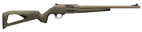 Winchester 521159102 Wildcat SR 22 LR 10+1 16.50 Flat Dark Earth Threaded Barrel, Flat Dark Earth Pic Rail Poly Receiver, Adj Cheek Piece & LOP OD Green Synthetic Stock, Rifle