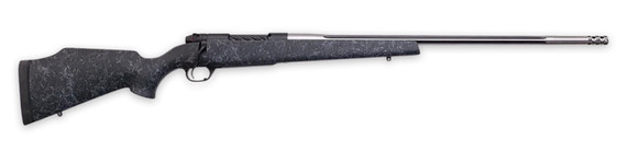 Weatherby MAM01N270WR8B Mark V Accumark 270 Wthby Mag 3+1 26 Spun Stainless Fluted Threaded Barrel, Graphite Black Cerakote Drilled & Tapped Steel Receiver, Monte Carlo Matte Black w/Spiderweb Synthetic Stock, 2 Muzzle Brake, Rifle