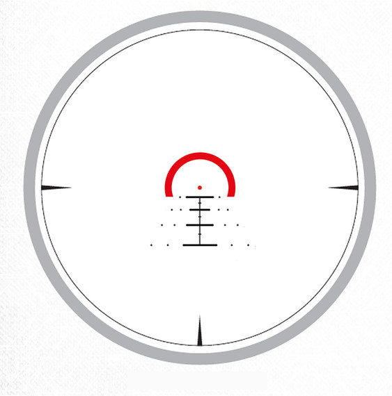Konus 7193 Sultan 1-10x24 30mm Tube Illuminated Engraved Ballistic Circle Reticle, Rifle Scope
