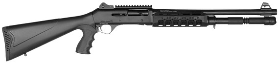 Four Peaks Imports 12074 AKSA S4 12 Gauge 3 5+1 18.50 Chrome Plated 7075-T6 Aluminum Receiver Black Synthetic Stock, Shotgun