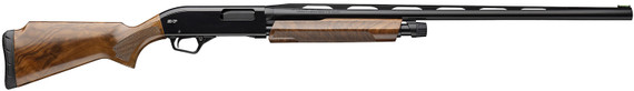 Winchester 512467393 SXP Trap 12 Gauge Pump 3 4+1 30 Gloss Black Vent Rib Barrel, Gloss Black Aluminum Receiver, Fixed w/Raised Comb Satin Turkish Walnut Stock, Shotgun