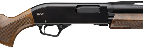 Winchester 512467393 SXP Trap 12 Gauge Pump 3 4+1 30 Gloss Black Vent Rib Barrel, Gloss Black Aluminum Receiver, Fixed w/Raised Comb Satin Turkish Walnut Stock, Shotgun