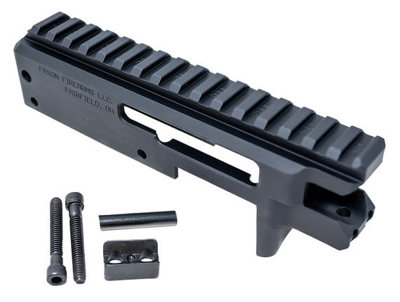 Faxon Firearms FF22RECEIVER01 Rimfire FF-22 Receiver Kit for 10/22 .22 LR Aluminum Black Anodized
