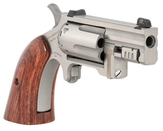 North American SNTBGT Sentinel 22 WMR 5 Shot 1.42 Matte Stainless Steel Barrel, Stainless Cylinder, Matte Stainless Steel Frame, Exposed Hammer, Revolver