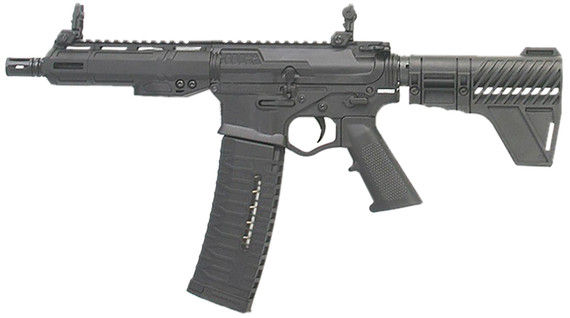ATI ATIGAX5567ML60 Alpha Maxx 5.56x45mm 60+1 7.50 Black Threaded Barrel, Poly M-LOK Handguard, Black Poly Stock, Tactical Pistol