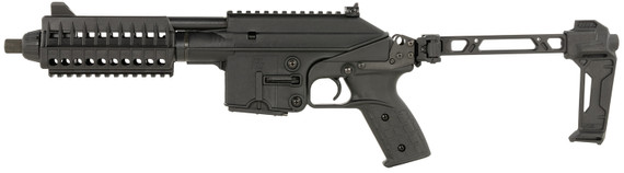 Kel-Tec PLR16BLKD PLR16 Defender w/Optic 223 Rem/5.56 NATO 10+1 9.20 Black Threaded Barrel, Aluminum Pic Rail Receiver, Poly Strike Industries Brace ,Mapul Angled Grip, Viridian RFX-11 Green Dot, Tactical Pistol