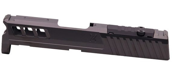 True Precision Inc TPSHCSBCRMS Axiom Optic Cut Slide Fits Springfield Hellcat Black DLC Anodized 416R Stainless Steel