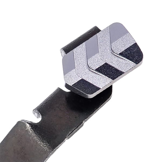 Tyrant CNC TDGSTOP48G Extended Slide Release 9mm Glock 42/43/43X/48 Gray 6061 Aluminum