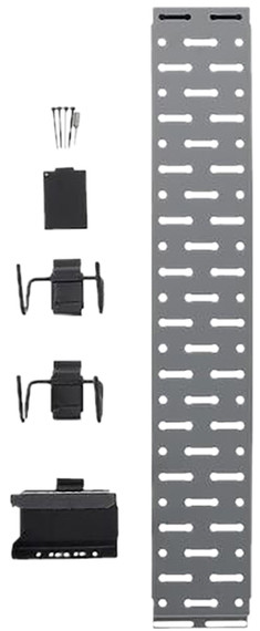 Lockdown 1215348 Securewall Handgun Kit Black/Silver Holds 2 Handgun, Gun Racks & Holders