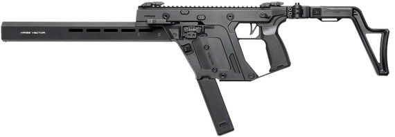 Kriss USA KV903CBL00 Vector CRB Gen3 9mm Luger 40+1 16" Black Nitride Threaded BBL, Black Pic Rail Rcvr, M-LOK Handguard, Folding/Telescoping Black Stock, Black Polymer Grip, Ambidextrous, Glock Mag Compatible,Tactical Rifles