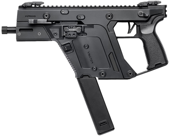 Kriss USA KV903PBL00 Vector SDP Gen3 9mm Luger 40+1 5.50" Black Nitride Threaded BBL, M-LOK Handguard, Black Rcvr w/Pic Rail, Rear Pic Rail, Black Polymer Grip, Ambidextrous, Glock Mag Compatible,Tactical Pistols